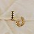 Brinco argola Morena Canela strass black diamond ouro semijoia - Imagem 3