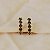 Brinco argola Morena Canela strass black diamond ouro semijoia - Imagem 4