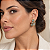 Brinco Morena Canela Flor Hibisco com Strass Black Diamond Semijoia - Imagem 2