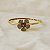 Bracelete Morena Canela hibisco p pétalas strass black diamond ouro semijoia - Imagem 2