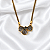 Colar Morena Canela Flor Hibisco com Strass Black Diamond Semijoia - Imagem 1