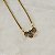 Colar Morena Canela hibisco pétalas strass black diamond ouro semijoia - Imagem 4