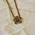 Colar Morena Canela hibisco g strass black diamond ouro semijoia - Imagem 3