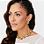 Brinco Retangular com Strass Black Diamond Ouro Vintage Sheila Morais - Imagem 2