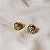 Brinco SD Sheila Morais front back strass ouro e prata vintage - Imagem 3