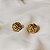 Brinco SD Sheila Morais front back strass ouro e prata vintage - Imagem 1