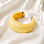 Bracelete de Resina Amarelo Manteiga Perolado Sheila Morais - Imagem 1