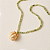Colar Palone Design Pedra Natural Pingente Carambola - Imagem 2