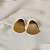 Brinco Palone Design curvado orgânico ouro vintage - Imagem 2