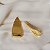Brinco Palone Design curvado ouro vintage - Imagem 2