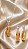Conjunto Colar e Brinco Oval Amarelo Escuro com Cristais Ouro - Imagem 5