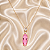Conjunto Colar e Brinco Oval Rosa e Cinza com Cristais Ouro - Imagem 5