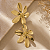 Brinco de Pressão Flor Ouro - Imagem 1