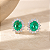 Brinco Moissanite Oval Turmalina Fusion - Imagem 3