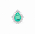 Anel Moissanite Princesa Fusion Turmalina - Imagem 1