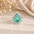 Anel Moissanite Princesa Fusion Turmalina - Imagem 3