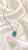Colar Moissanite Oval Turquesa em Prata 925 Elaine Palma - Imagem 5