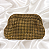 Bolsa Clutch Strass Dourado Escuro com Alça Removível para Festa - Imagem 1