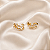 Brinco Ear Jacket em Gotas com Banho Ouro 26K09059 - Imagem 1