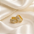 Brinco Argolinha Dourada com Zircônias e Banhada Ouro 24K14003 - Imagem 1