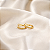 Piercing de Encaixe Dourado com Zircônias e Banhado á Ouro 26K09050 - Imagem 1