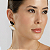 Brinco com Pedra natural Porcelana e Obsidiana Negra com Banho Ouro Semijoia - Imagem 2