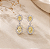 Brinco com Cristal Amarelo Oval e Zircônias Elaine Palma - Imagem 3