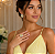 Anel com Cristal Amarelo Oval e Zircônias Elaine Palma - Imagem 2