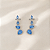 Brinco Ear Cuff Azul com Cristais e Zircônias Elaine Palma - Imagem 3