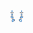 Brinco Ear Cuff Azul com Cristais e Zircônias Elaine Palma - Imagem 1
