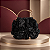 Bolsa Clutch com Pétalas Preto para Festa - Imagem 3