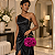 Bolsa Clutch com Pétalas Fúcsia para Festa - Imagem 2