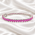 Pulseira Riviera com Cristais Rosa Pink em Ródio Semijoia - Imagem 1