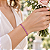 Pulseira Riviera com Cristais Rosa Pink em Ródio Semijoia - Imagem 2