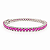 Pulseira Riviera com Cristais Rosa Pink em Ródio Semijoia - Imagem 3