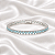 Pulseira Riviera com Cristais Azul em Ródio Semijoia - Imagem 1