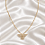 Colar Espirito Santo Zirconia Ouro Semijoia - Imagem 1