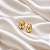 Brinco Argola Oval Zircônias Ouro Semijoia 26K11002 - Imagem 1