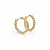 Brinco Argola Zircônias Frente e Verso Ouro Semijoia 26K07018 - Imagem 3