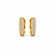 Brinco Argola Oval com Zircônia Ouro Semijoia 26K11008 - Imagem 3