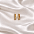Brinco Argola Oval com Zircônia Ouro Semijoia 26K11008 - Imagem 1