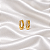 Brinco Argola Oval com Zircônias Ouro Semijoia 26K11009 - Imagem 2