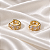 Brinco Argolinha Zircônia Ouro Semijoia 26K08079 - Imagem 3