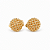 Brinco Pressão Esfera Vazada Ouro Semijoia 24K20049 - Imagem 4