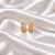 Brinco Argolinha Zircônia Ouro Semijoia 26K08080 - Imagem 1