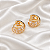 Brinco Argolinha Zircônia Ouro Semijoia 26K08080 - Imagem 3