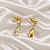 Brinco Gota Boreal Ouro Semijoia - Imagem 3