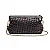Bolsa Isla Ísis Woven Shoulder Couro Tressê Pequene Preta - Imagem 6
