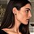 Kit Dois brincos Morena Canela Ponto de Luz m Cristal Black Diamond Ouro semijoia - Imagem 2