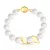 Pulseira Pérolas Shell e Fecho Ímã Ouro Semijoia - Imagem 4